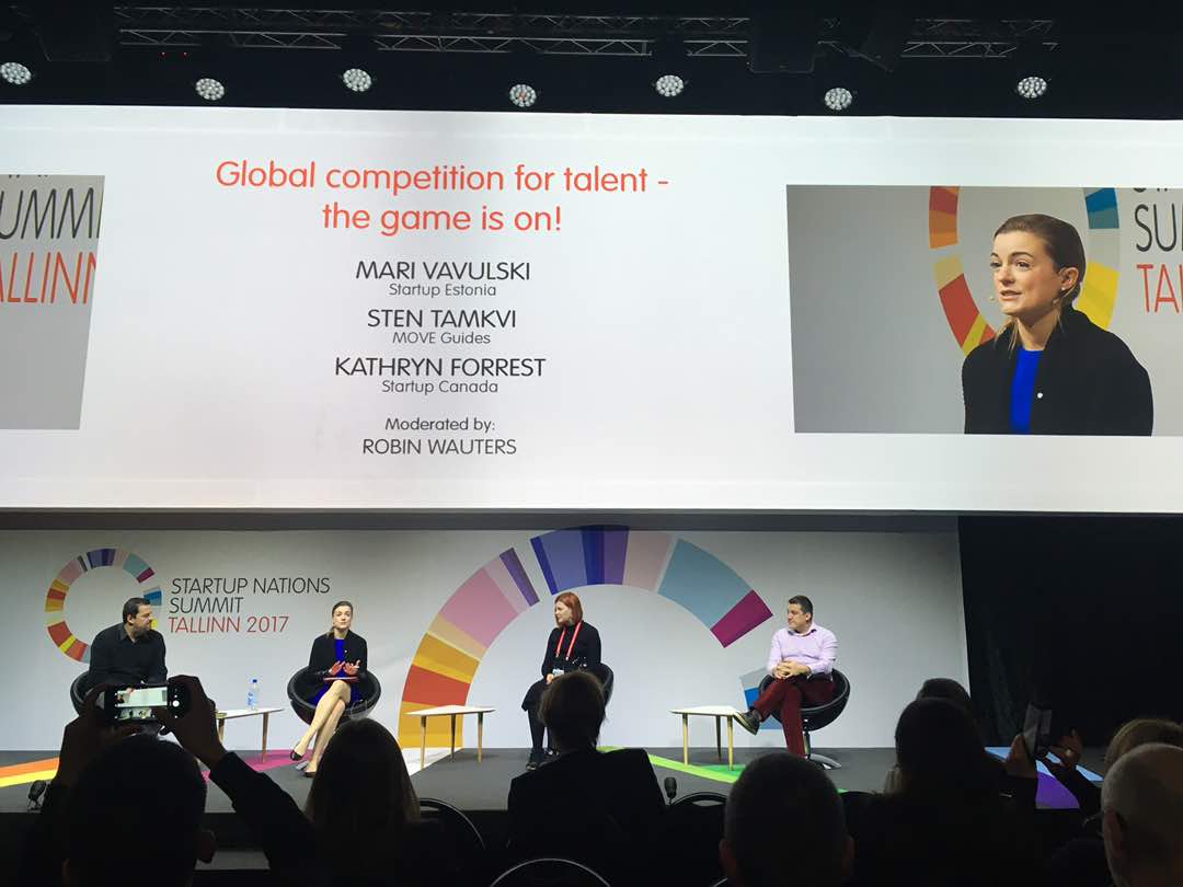 Panel discussion at the Startup Nations Summit 2017 in Tallinn, Estonia.