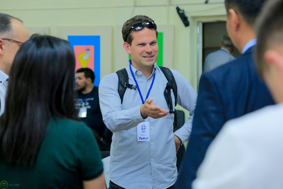 Participants at the E-commerce and FinTech Hackathon 2019 in Bishkek, Kyrgyzstan