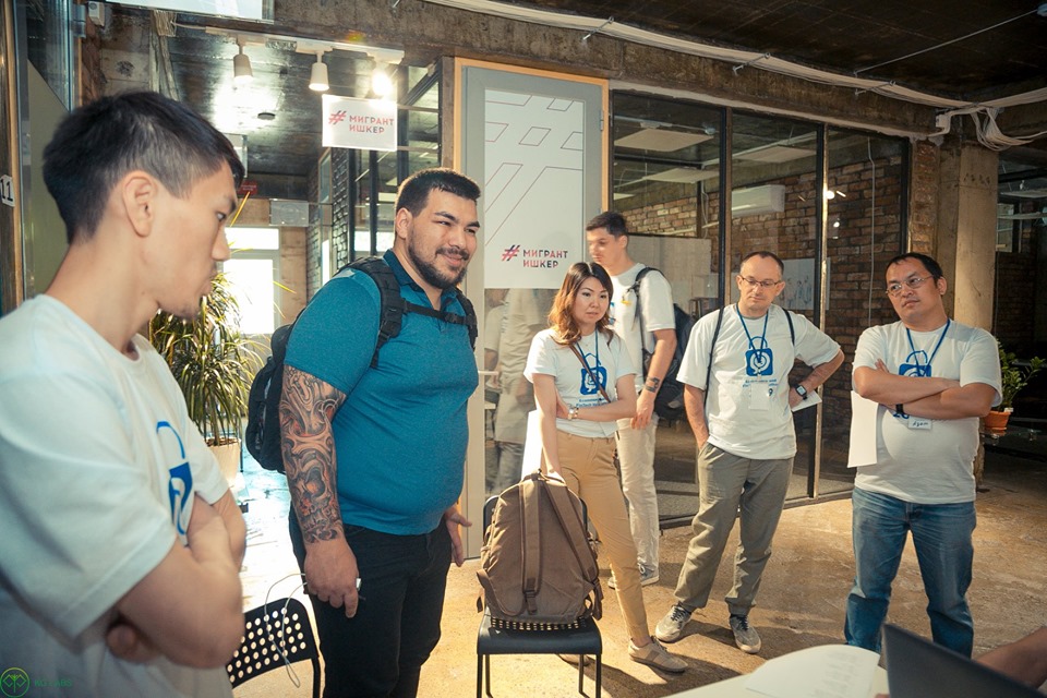 Participants at the Ecommerce and Fintech Hackathon 2019 in Bishkek, Kyrgyzstan.