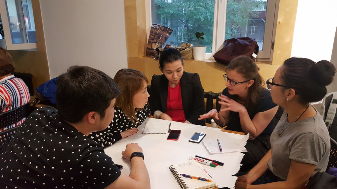 Kyrgyz youth developing startup skills