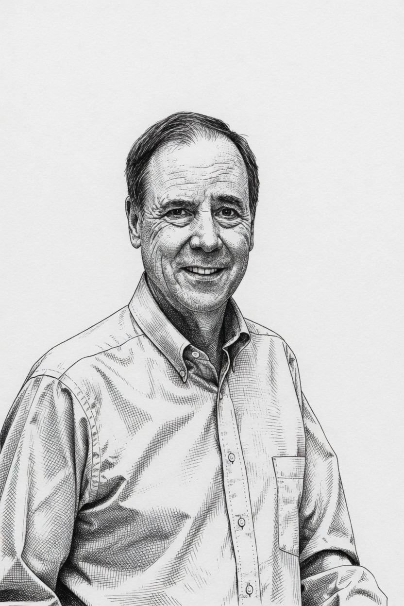 Seth Fearey, Chair, Board of Trustees, KG Labs Public Foundation — stipple portrait