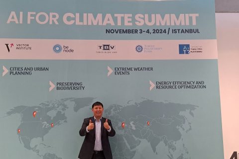 Day one of the AI for Climate Relief Summit at the Istanbul Modern Museum, 3 November 2024. Invitation-only workshop bringing AI researchers and selected climate NGOs into project-design pairs.