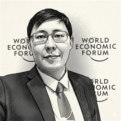 Aziz Soltobaev, Founder and Trustee, KG Labs Public Foundation — stipple portrait