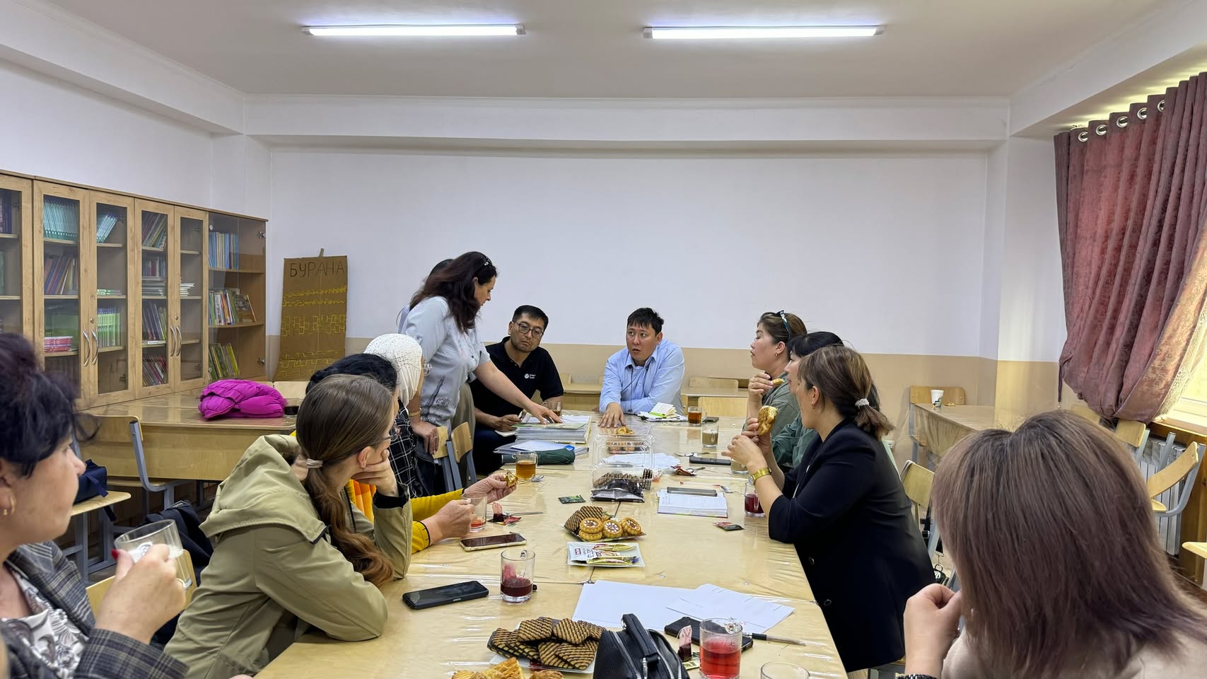 Karakol focus group, second session. School directors and parents at the same table; the failure modes they raised were not the failure modes the centre tracks.
